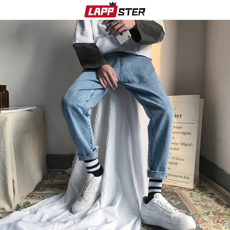 LAPPSTER Men Korean Fashions Skinny Jeans Pants Summer Streetwaer Hip Hop Skinny Denim Jeans Mens Straight Blue Trousers 201120
LAPPSTER Men Korean Fashions Skinny Jeans Pants Summer Streetwaer Hip Hop Skinny Denim Jeans Mens Straight Blue Trousers 201120