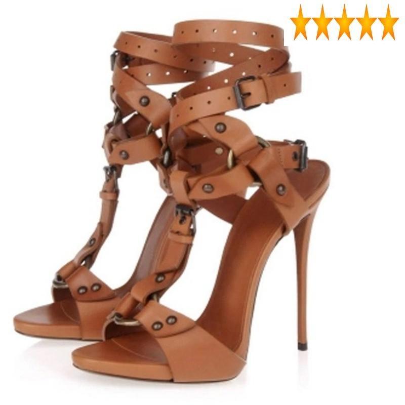 Gladiator Stiletto High Heel Street Sandals Women Fashion Rivets Cross Ankle Strap Buckle Shoes Peep Toe Summer Dress Sandalias, Black
Gladiator Stiletto High Heel Street Sandals Women Fashion Rivets Cross Ankle Strap Buckle Shoes Peep Toe Summer Dress Sandalias, Black