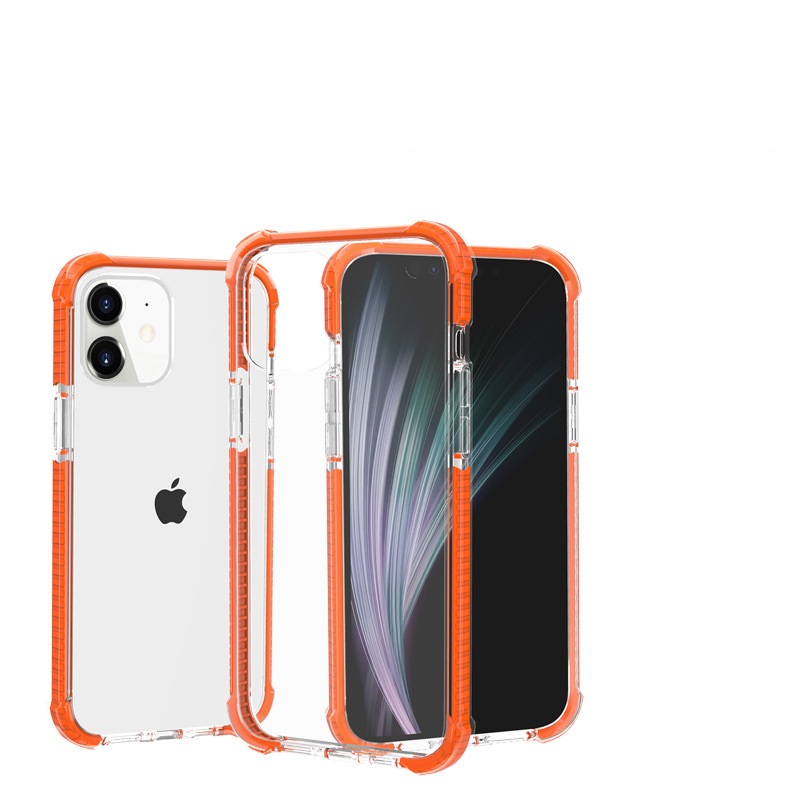 Fashion ultra thin high transparent military shockproof cusion phone case for iphone 12 11 pro max