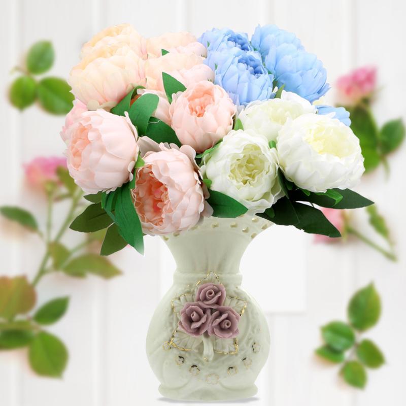 1 Bunch European Artificial Peony 5 Big Head Silk Fake Flowers Bouquet Home Decoration Wedding Party Decor Rose White Pink DIY1, Blue
1 Bunch European Artificial Peony 5 Big Head Silk Fake Flowers Bouquet Home Decoration Wedding Party Decor Rose White Pink DIY1, Blue