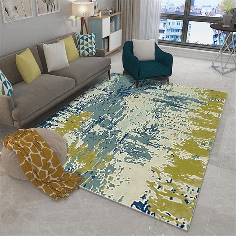 

Simple Abstract Style Living Room Carpet Home Corridor Kitchen Rug Flannel Anti-slip Entrance Doormat Sofa Bedroom Area Rug1, No-03