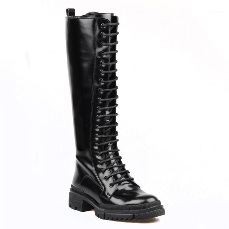 FootCourt- Black Knee High Boots Chunky Platform Genuine Leather Retro Punk Round Toe Height Long Gothic Boots Woman Lace up New1
FootCourt- Black Knee High Boots Chunky Platform Genuine Leather Retro Punk Round Toe Height Long Gothic Boots Woman Lace up New1