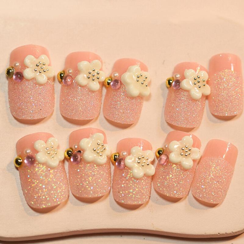 Hot Sale Nude Pink Full Cover Flower Nail Tips Salon Acrylic Nail Art Natural False Tips For Manicure For Salon Build, As pic
Hot Sale Nude Pink Full Cover Flower Nail Tips Salon Acrylic Nail Art Natural False Tips For Manicure For Salon Build, As pic