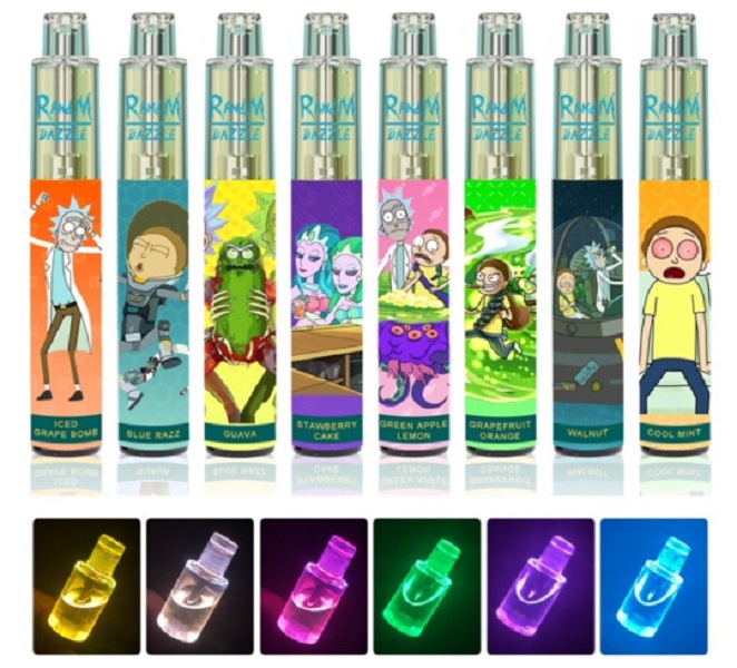 2021 Hotsale 1100mAh battery 6ml prefilled RandM DAZZLE RGB disposable vape pen with new package in stock
2021 Hotsale 1100mAh battery 6ml prefilled RandM DAZZLE RGB disposable vape pen with new package in stock