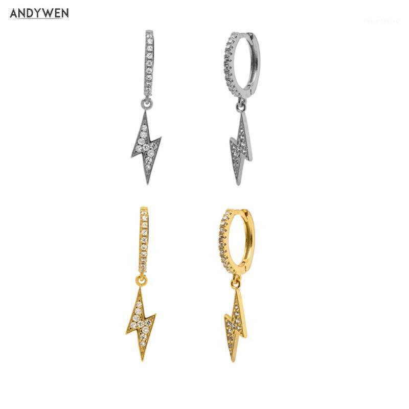 ANDYWEN 925 Sterling Silver Two Lighting Drop Earring Women Circle CZ Zircon Luxury Fashion Rock Punk Crystal Jewelry1
ANDYWEN 925 Sterling Silver Two Lighting Drop Earring Women Circle CZ Zircon Luxury Fashion Rock Punk Crystal Jewelry1