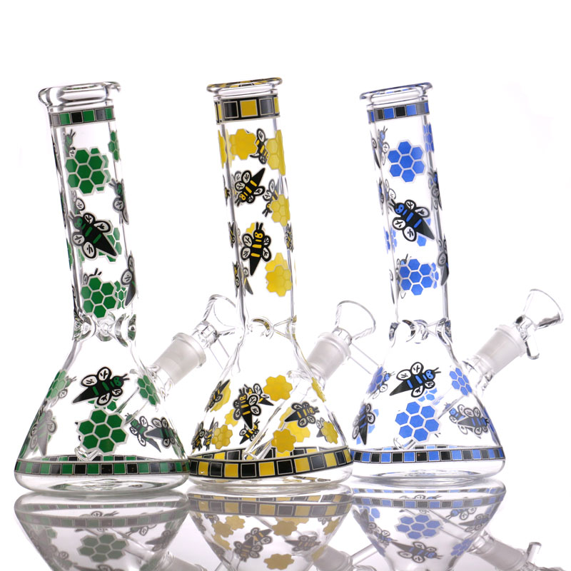 7.6" recycler glass dab rig mini bee hookah beaker bong Colorful bubbler good function water bongs
7.6" recycler glass dab rig mini bee hookah beaker bong Colorful bubbler good function water bongs