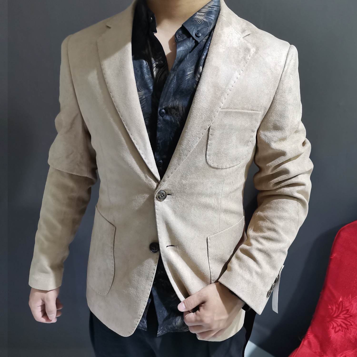 2020 Cases Fine-fitting Blazer Leather Suits of Men Outwear Deerskin England Jacket Joker Suit Autumn Men's Clothes 9amn, Khaki.
2020 Cases Fine-fitting Blazer Leather Suits of Men Outwear Deerskin England Jacket Joker Suit Autumn Men's Clothes 9amn, Khaki.