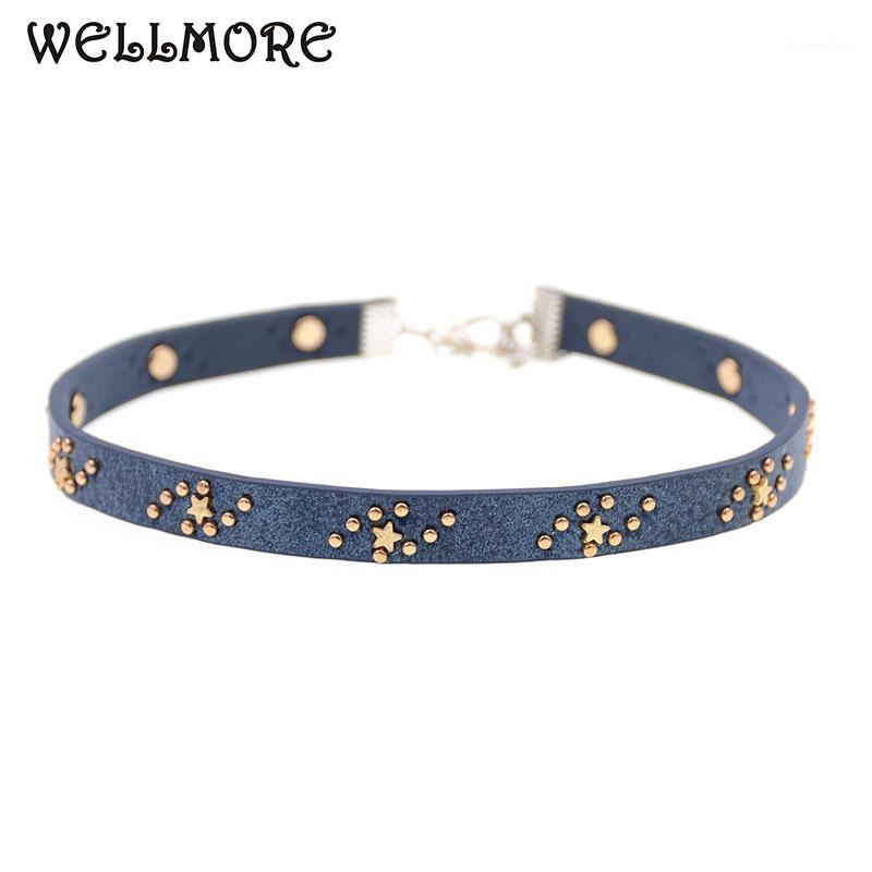 WELLMORE Bohemian choker necklace star leather choker neacklace for women jewelry wholesale dropshipping1
WELLMORE Bohemian choker necklace star leather choker neacklace for women jewelry wholesale dropshipping1