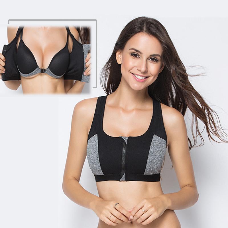 Double Layer Zipper Sports Bra Ladies Fitness Yoga Bra Push Up High Padded Shirt Underwear Running Vest Gym Exercise Sportswear1, Black
Double Layer Zipper Sports Bra Ladies Fitness Yoga Bra Push Up High Padded Shirt Underwear Running Vest Gym Exercise Sportswear1, Black