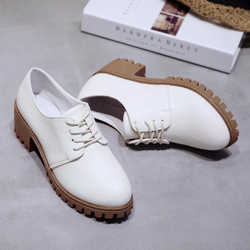 Small Leather Shoes Women's 2020 Autumn New Style British-Style Casual round-Toe Versatile Chunky Heel Lace-up Short Boots Retro, Beige
Small Leather Shoes Women's 2020 Autumn New Style British-Style Casual round-Toe Versatile Chunky Heel Lace-up Short Boots Retro, Beige