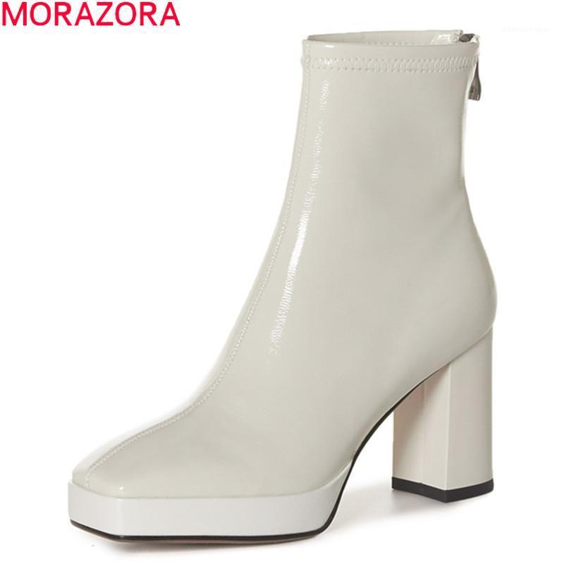 MORAZORA 2020 New arrival fashion women boots genuine leather boots thick heels square toe autumn winter ankle1, Black
MORAZORA 2020 New arrival fashion women boots genuine leather boots thick heels square toe autumn winter ankle1, Black