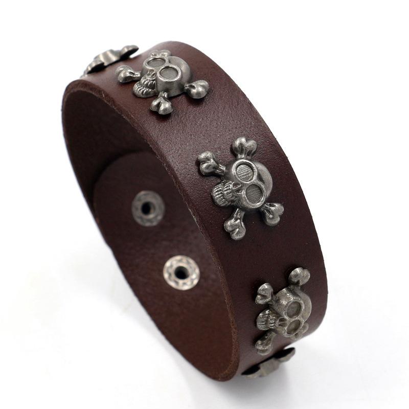 Men's Leather Bracelet Men's Women's Punk Rock Style Wide Sleeve Bracelet Vintage Jewelry
Men's Leather Bracelet Men's Women's Punk Rock Style Wide Sleeve Bracelet Vintage Jewelry