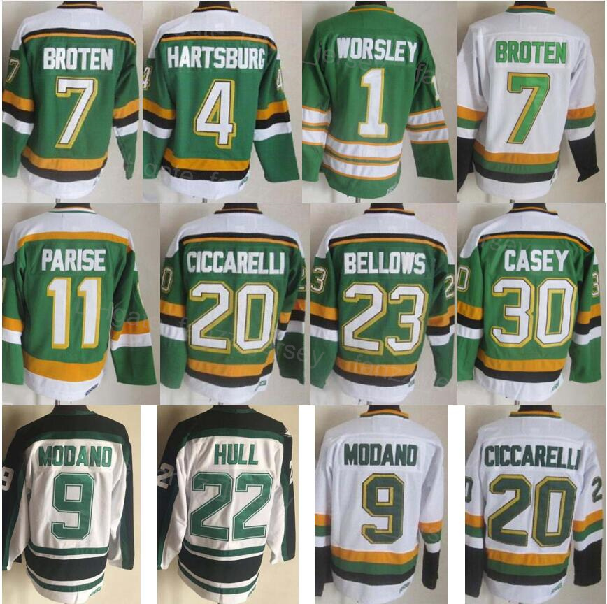 Men Retro Ice Hockey Vintage 23 Brian Bellows Jerseys 4 Craig Hartsburg 20 Dino Ciccarelli 1 Gump Worsley 30 Jon Casey 9 Mike Modano 7 Neal Broten 11 J P PARISE XingDui, 1 green
Men Retro Ice Hockey Vintage 23 Brian Bellows Jerseys 4 Craig Hartsburg 20 Dino Ciccarelli 1 Gump Worsley 30 Jon Casey 9 Mike Modano 7 Neal Broten 11 J P PARISE XingDui, 1 green