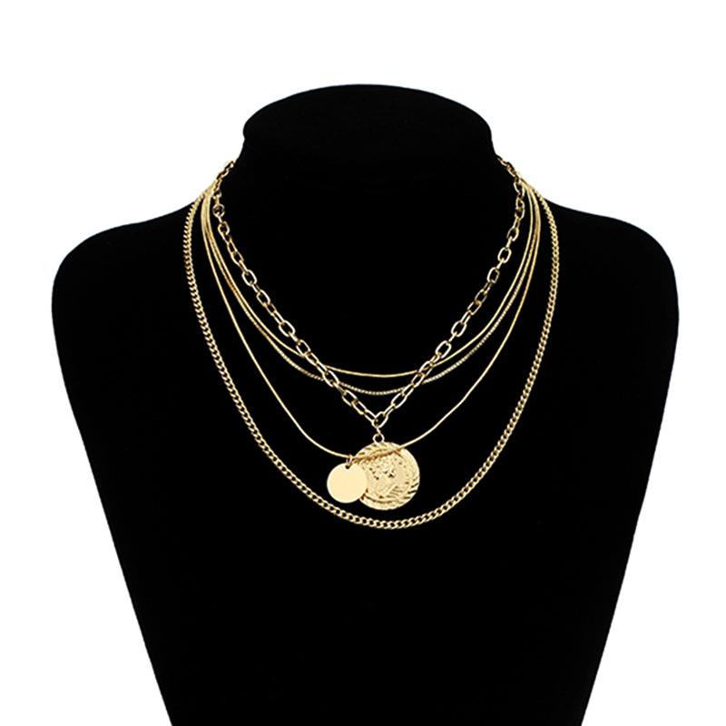 Vintage Carved Avatars Pendant Choker Necklace for Women Multi Layer Wearable Independently Snake Chain Neck Collar Party Gift
Vintage Carved Avatars Pendant Choker Necklace for Women Multi Layer Wearable Independently Snake Chain Neck Collar Party Gift