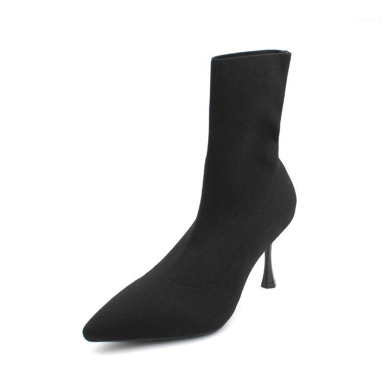2020 Autumn And Winter Sock Boots Stiletto High-heeled Pointed Mid-tube Plus Fleece Socks1, Black 7.5cm
2020 Autumn And Winter Sock Boots Stiletto High-heeled Pointed Mid-tube Plus Fleece Socks1, Black 7.5cm