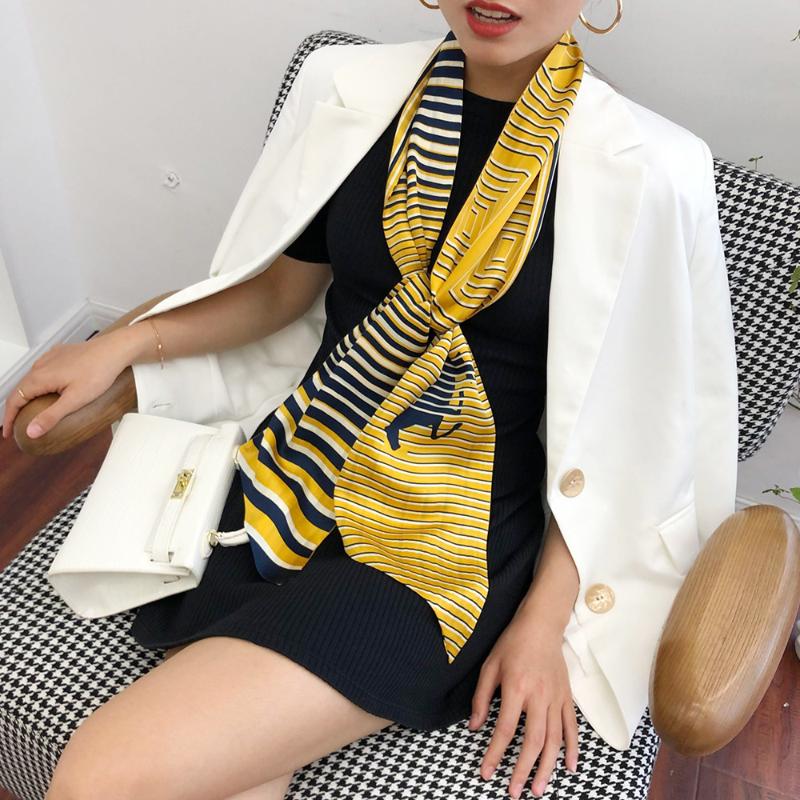 Fashion Striped Horse Print Double-layer 100% Silk Satin Scarf Shawl Tie Neckerchief for Women
Fashion Striped Horse Print Double-layer 100% Silk Satin Scarf Shawl Tie Neckerchief for Women