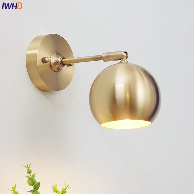 IWHD Post-Modern Copper Wall Lamp Beside Bedroom Bathroom Mirror Light LED Vintage Wall Lights Home Lighting Luminaire
IWHD Post-Modern Copper Wall Lamp Beside Bedroom Bathroom Mirror Light LED Vintage Wall Lights Home Lighting Luminaire