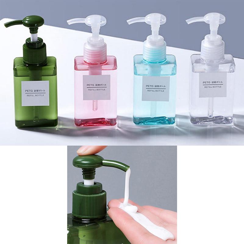 100ml Portable Travel Pump Soap Dispenser Bathroom Sink Shower Gel Shampoo Lotion Liquid Hand Soap Pump Bottle Container 4Colors
100ml Portable Travel Pump Soap Dispenser Bathroom Sink Shower Gel Shampoo Lotion Liquid Hand Soap Pump Bottle Container 4Colors