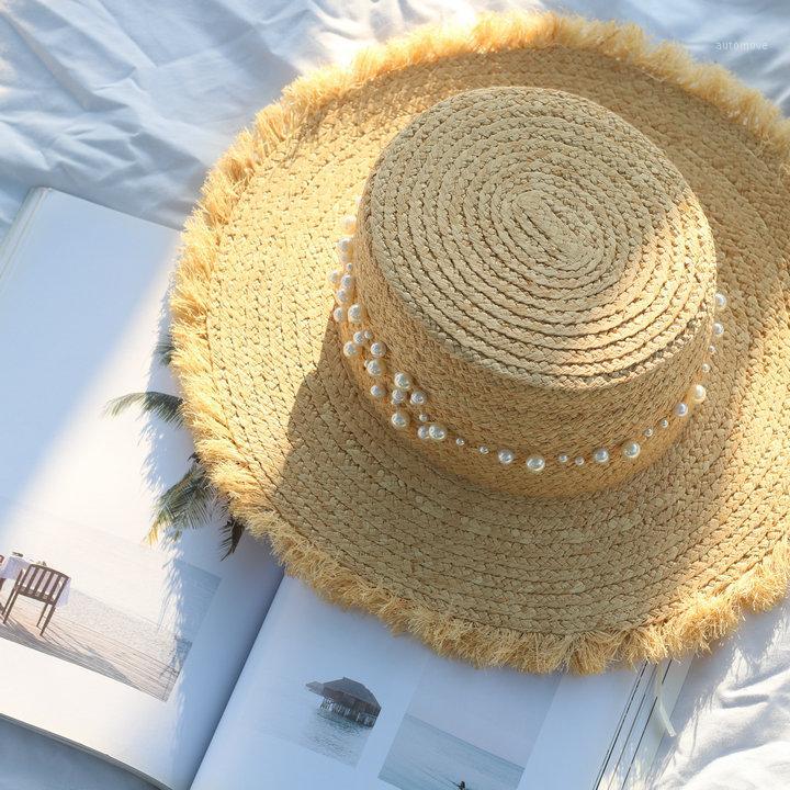 202005-TAIY37 chic summer natural handmade RIFFIA grass pearl HOLIDAY beach lady fedoras cap women panama jazz hat1, Beige
202005-TAIY37 chic summer natural handmade RIFFIA grass pearl HOLIDAY beach lady fedoras cap women panama jazz hat1, Beige