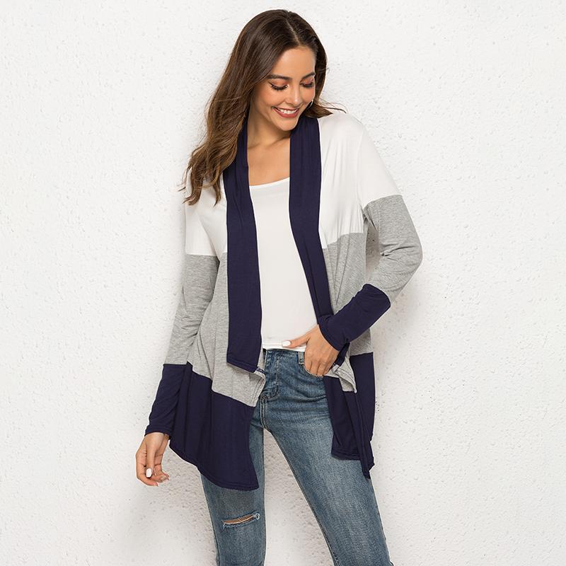 New Arrivals Women Chic Thin Cardigans Casual Knitted Sweater Open Stitch Color Hit Casual Patchwork Outerwear Clothing, Black and gray
New Arrivals Women Chic Thin Cardigans Casual Knitted Sweater Open Stitch Color Hit Casual Patchwork Outerwear Clothing, Black and gray