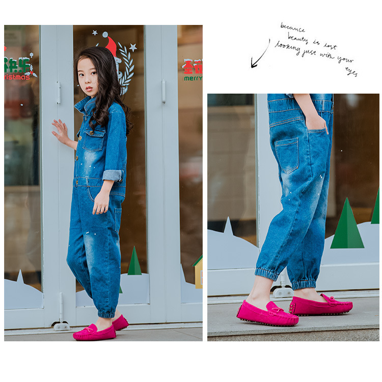 JGSHOWKITO Hot Fashion Kids Shoes For Boys Girls Children Leather Shoes Classical All-match Loafers Baby Toddler Boat Shoes Flat 201130