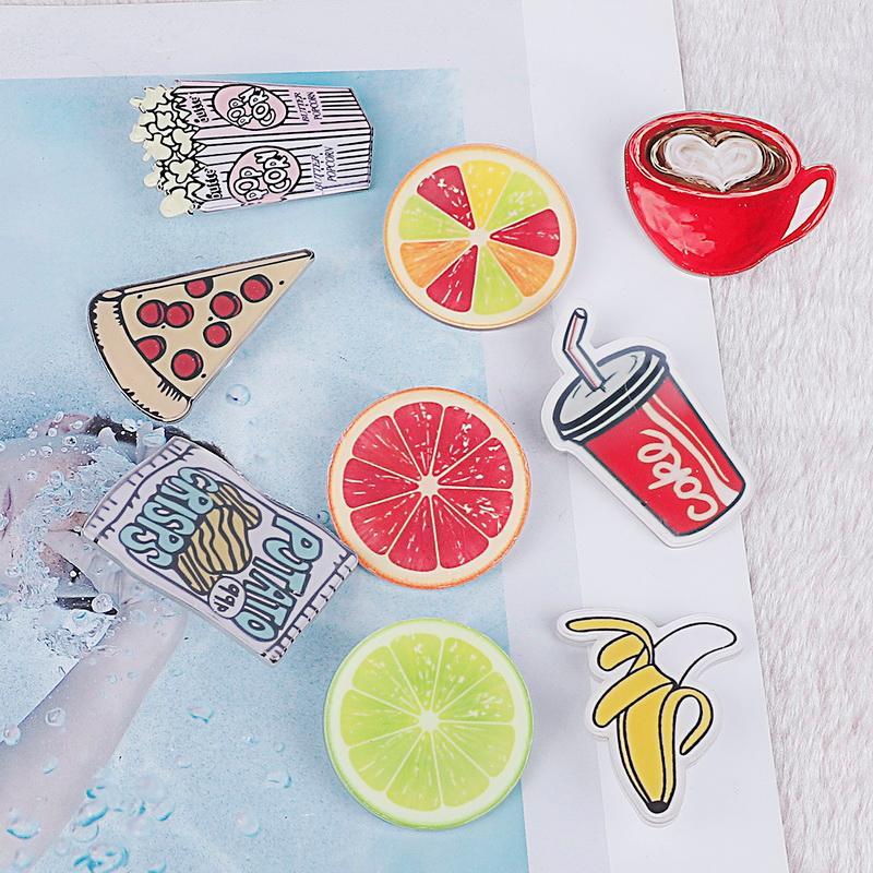 1pc Cute Cartoon Lemon Pizza Banana Cola Coffe Acrylic Badges Pins Women Brooches for Bags Apparel Fabric DIY Crafts Accessories1
1pc Cute Cartoon Lemon Pizza Banana Cola Coffe Acrylic Badges Pins Women Brooches for Bags Apparel Fabric DIY Crafts Accessories1