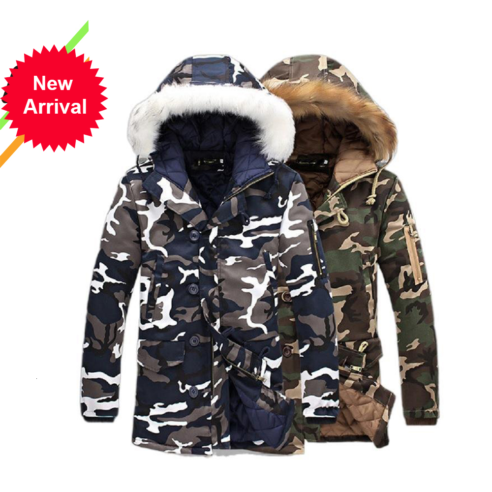 2021 New Autumn and Winter Men's Camouflage Cotton Coat Hooded Big Fur Collar Fashion Long Couple 4l6s, Blue
2021 New Autumn and Winter Men's Camouflage Cotton Coat Hooded Big Fur Collar Fashion Long Couple 4l6s, Blue