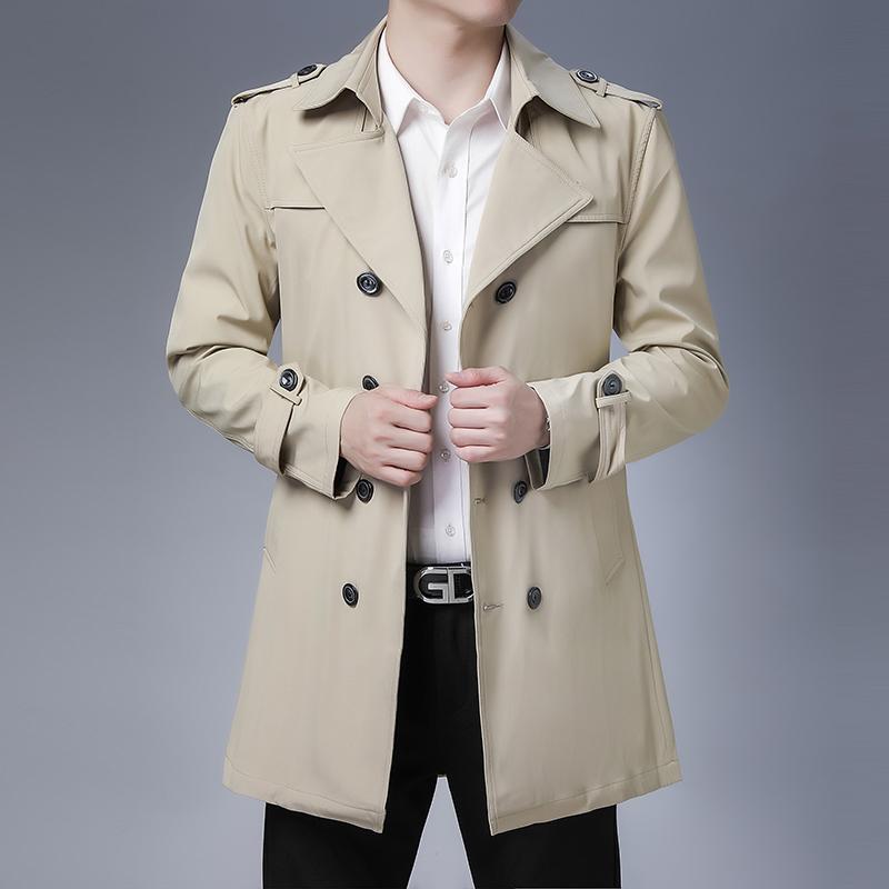 Men's Trench Coats Brand Design Clothes Spring Coat High Quality Khaki Long Trenchcoat Double Breasted Business Casual Men Slim Jacket
Men's Trench Coats Brand Design Clothes Spring Coat High Quality Khaki Long Trenchcoat Double Breasted Business Casual Men Slim Jacket