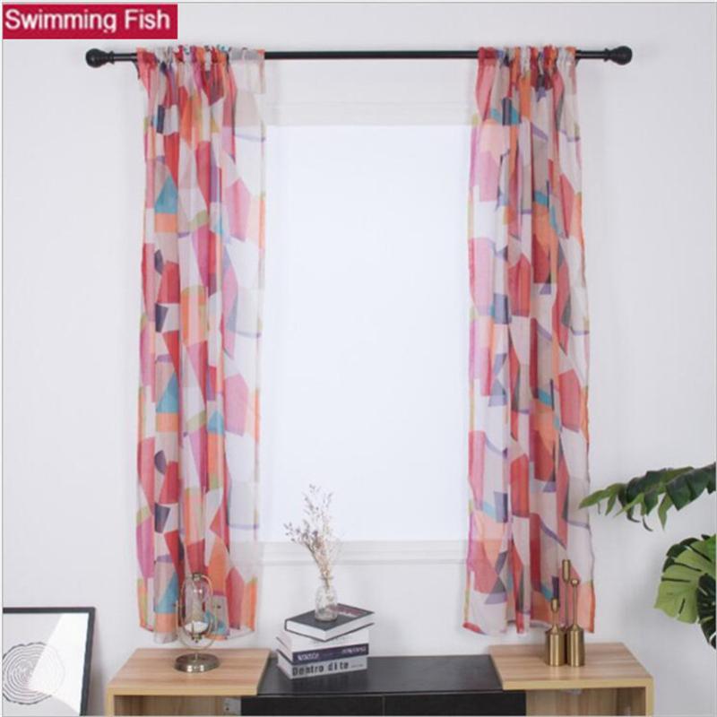 1pair voile curtain window screening door curtain,garden Light-transparent square print window curtains for living room, Red
1pair voile curtain window screening door curtain,garden Light-transparent square print window curtains for living room, Red