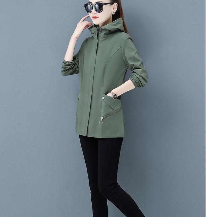 2021 spring and autumn with New style fashion Long sleeve Women's Windbreaker coat@561, Brown
2021 spring and autumn with New style fashion Long sleeve Women's Windbreaker coat@561, Brown