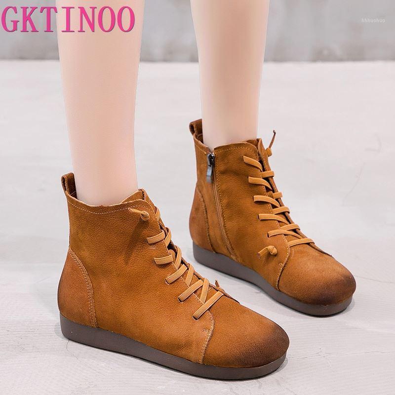 GKTINOO New 2020 Autumn Fashion Women Genuine Leather Boots Handmade Vintage Flat Ankle Botines Shoes Woman Winter botas1, 96812 brown
GKTINOO New 2020 Autumn Fashion Women Genuine Leather Boots Handmade Vintage Flat Ankle Botines Shoes Woman Winter botas1, 96812 brown