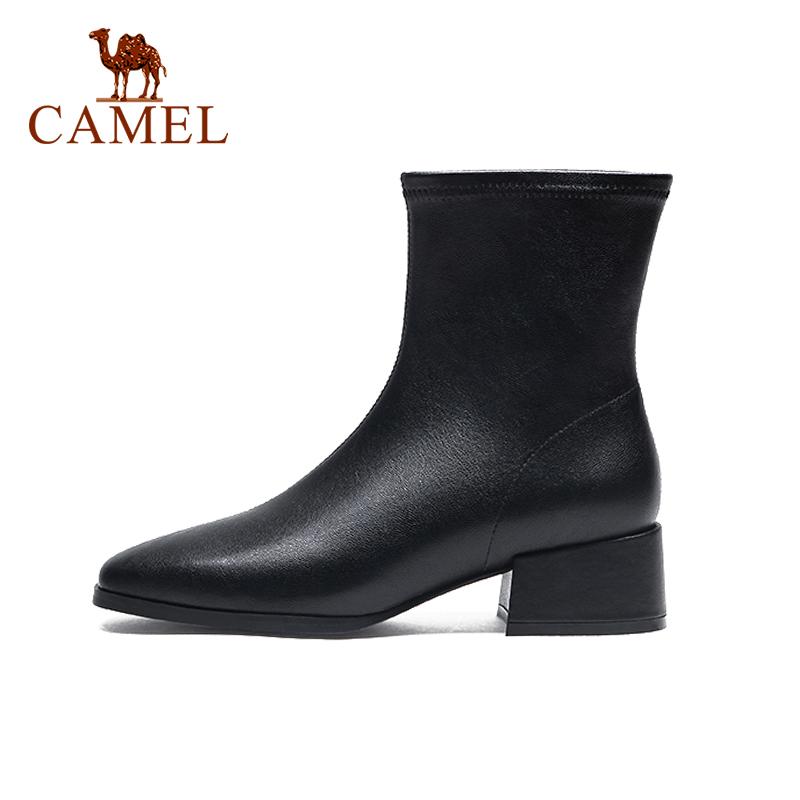 CAMEL Sock Boots Stretch Shoes Women Square Toe Thick Mid-heel Short Boots Fashion Ankle British 2021 Autumn Fall New, Black
CAMEL Sock Boots Stretch Shoes Women Square Toe Thick Mid-heel Short Boots Fashion Ankle British 2021 Autumn Fall New, Black