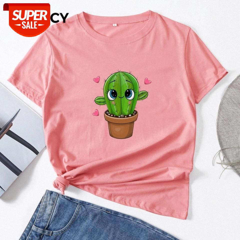 JFUNCY Plus Size 100% Cotton Summer Women T Shirts 2020 Vogue Cactus Printed Graphic Tees Tops Casual Short Sleeve Woman T-shirt #cD7N, White
JFUNCY Plus Size 100% Cotton Summer Women T Shirts 2020 Vogue Cactus Printed Graphic Tees Tops Casual Short Sleeve Woman T-shirt #cD7N, White