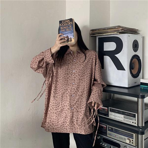 Chiffon Blouse Long Sleeve Sexy Leopard Print Blouse Turn Down Collar Lady Office Shirt Tunic Casual Loose Tops xxl Harajuku, Brown
Chiffon Blouse Long Sleeve Sexy Leopard Print Blouse Turn Down Collar Lady Office Shirt Tunic Casual Loose Tops xxl Harajuku, Brown