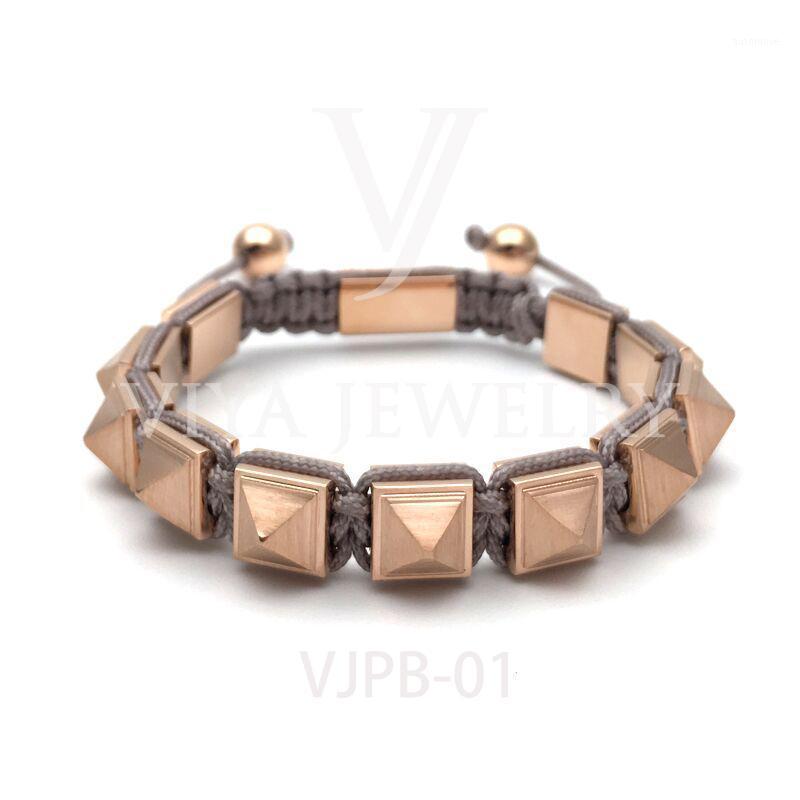 New Arrival Men Gold Pyramid Bracelet Pyramid Bead Weave Macrame Bracelets For Men Famous Watch Jewelry With Box1
New Arrival Men Gold Pyramid Bracelet Pyramid Bead Weave Macrame Bracelets For Men Famous Watch Jewelry With Box1