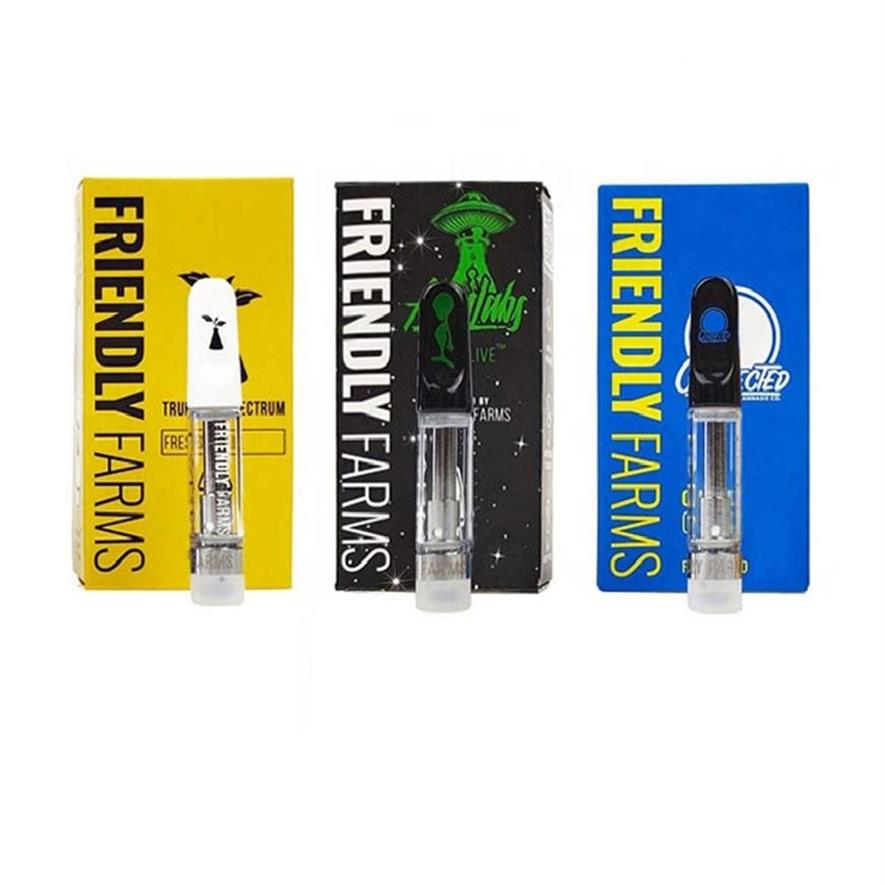 Newest Friendly Farms Atomizers With Packages FF Live Resin Ceramic Glass Vape Carts 0.8ml 1.0ml Clear Tank 510 Thread Cartridges a45
Newest Friendly Farms Atomizers With Packages FF Live Resin Ceramic Glass Vape Carts 0.8ml 1.0ml Clear Tank 510 Thread Cartridges a45