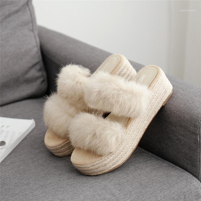 2019 Summer Women Fashion Wedges 6cm High Heels yellow Fur Mules lady Block Heels Slipper Nude Sandals Beach Shoes1, Green
2019 Summer Women Fashion Wedges 6cm High Heels yellow Fur Mules lady Block Heels Slipper Nude Sandals Beach Shoes1, Green