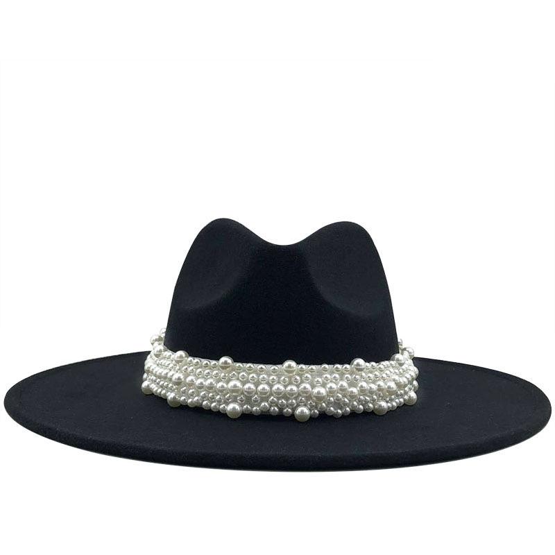 Girl Wool Felt Fedora Hat Hawkins Cap Wide Brim Ladies Trilby Chapeu Feminino Hat Women pearl Jazz Godfather Sombrero Cap, 15
Girl Wool Felt Fedora Hat Hawkins Cap Wide Brim Ladies Trilby Chapeu Feminino Hat Women pearl Jazz Godfather Sombrero Cap, 15