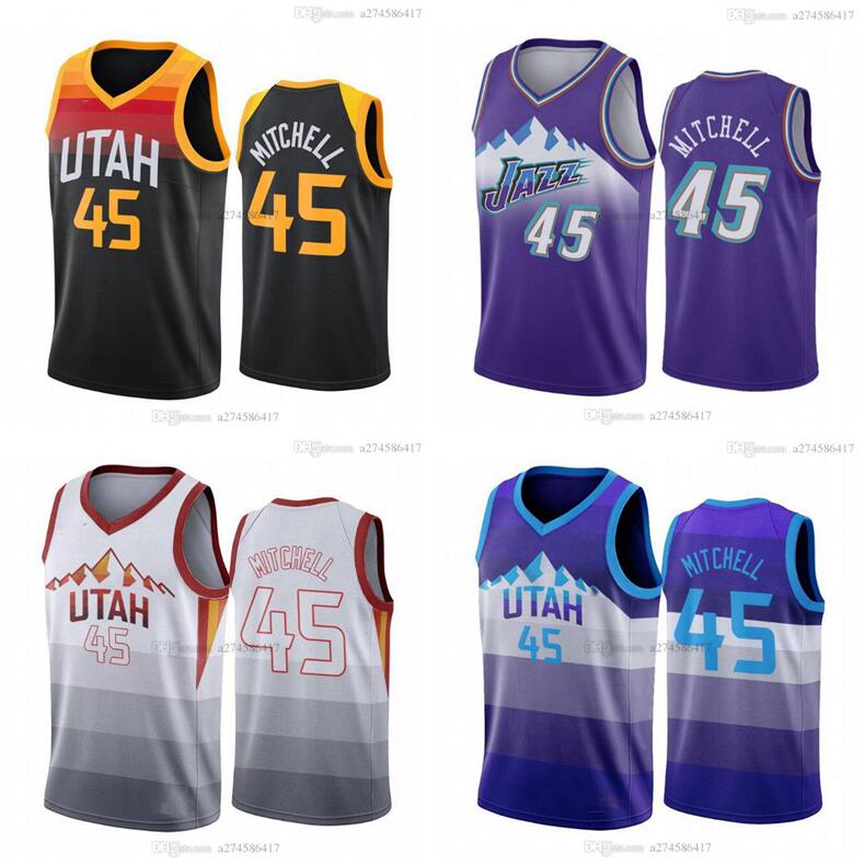 Men basketball Utah Jazz 45 Donovan Mitchell 27 Rudy Gobert 2020-21 City sleeveless Jersey and shorts, Black;red
Men basketball Utah Jazz 45 Donovan Mitchell 27 Rudy Gobert 2020-21 City sleeveless Jersey and shorts, Black;red