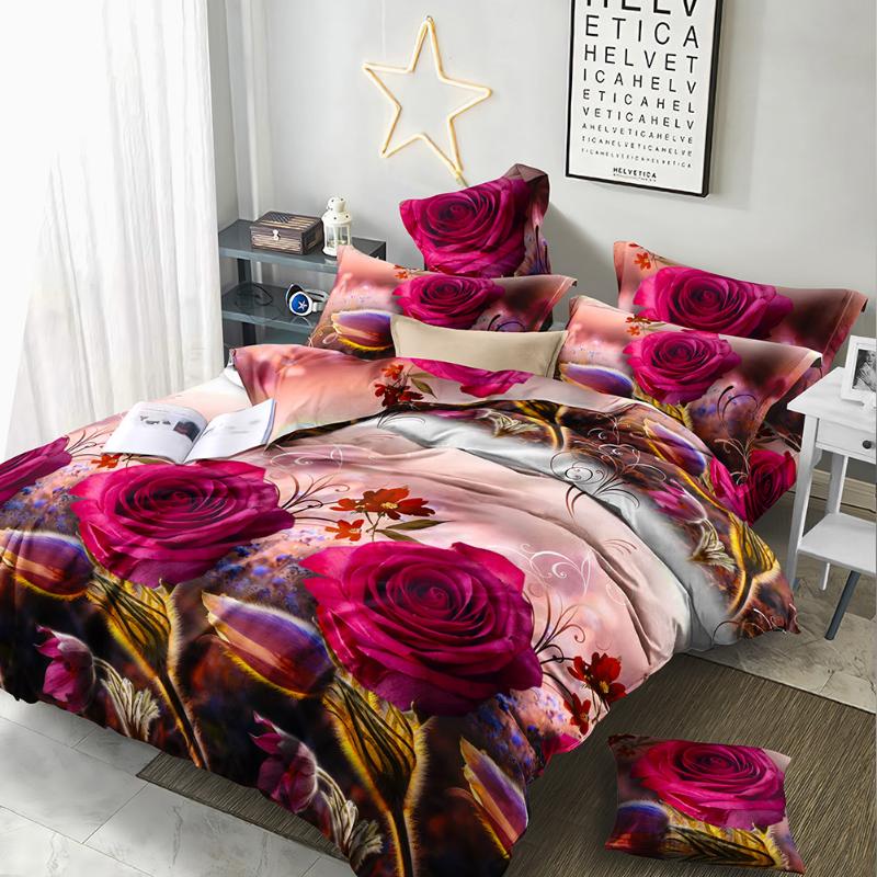 Luxury 3D Bedding Set Bed Sheet Duvet Cover Pillow Case 3d Printing Rose Flower 2/3/4Pcs Queen Size Home Textiles Decor, 3d102
Luxury 3D Bedding Set Bed Sheet Duvet Cover Pillow Case 3d Printing Rose Flower 2/3/4Pcs Queen Size Home Textiles Decor, 3d102