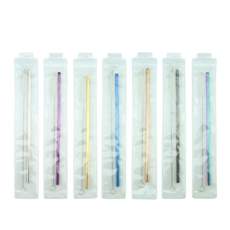 Portable Stainless Steel Straw Set With Brush Reusable Drinking Straws Colorful Metal Straw Party Weddin jllOzF sport77777
Portable Stainless Steel Straw Set With Brush Reusable Drinking Straws Colorful Metal Straw Party Weddin jllOzF sport77777