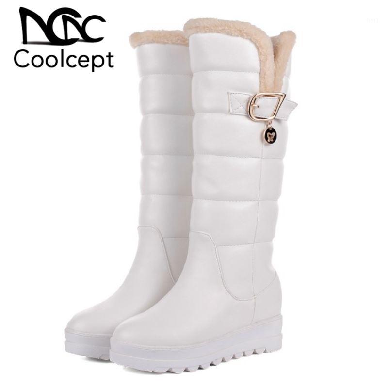 CoolCept Winter Warm Snow Boots For Women Knee High Boots Buckle Plush Flats Shoes Outdoor Daily Woman Footwear Size 34-431, Black
CoolCept Winter Warm Snow Boots For Women Knee High Boots Buckle Plush Flats Shoes Outdoor Daily Woman Footwear Size 34-431, Black