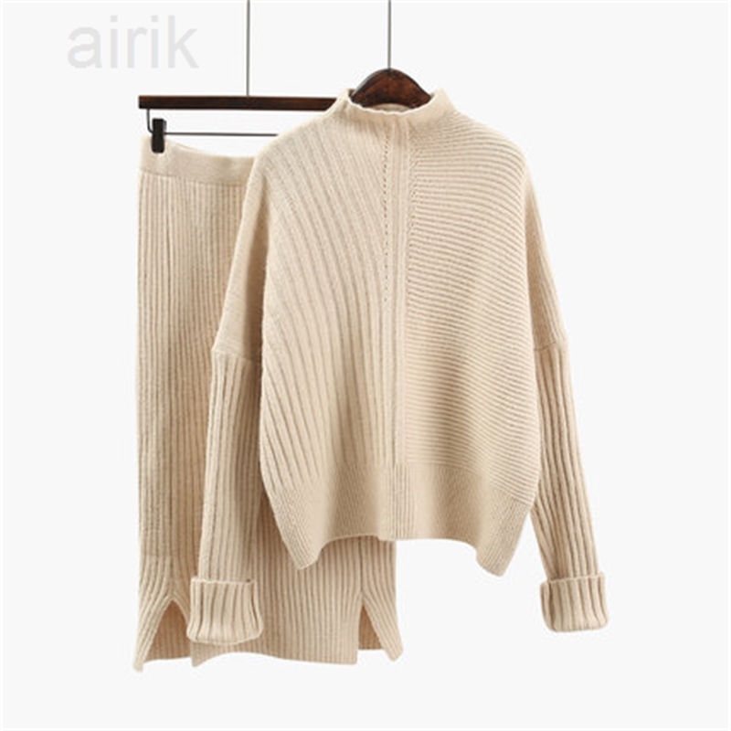 Women Wool Knitted Suit Soft Warm Spring Autumn Suit Female Pullover Sweater & Skirt 2 Piece Set Beige, Blue, Khaki, Ivory
Women Wool Knitted Suit Soft Warm Spring Autumn Suit Female Pullover Sweater & Skirt 2 Piece Set Beige, Blue, Khaki, Ivory