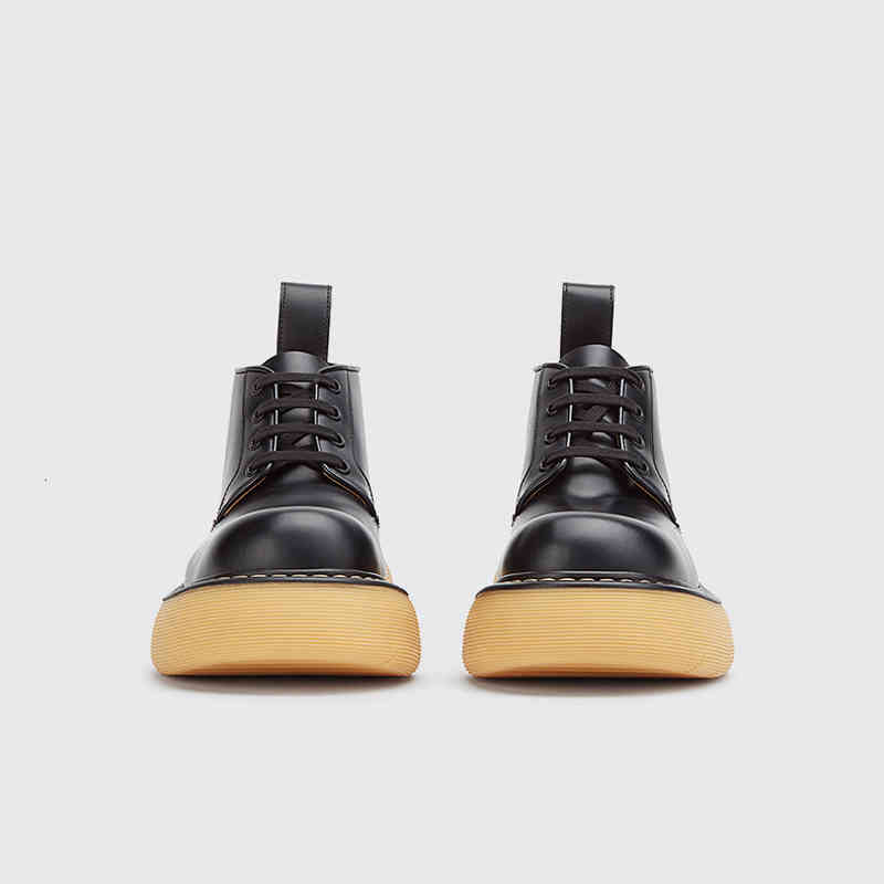 Boots cow Designer women's leather bounce boots classic luxury thick bottom raised round head lace up high top casual shoes black brown 9FL7, Carton
Boots cow Designer women's leather bounce boots classic luxury thick bottom raised round head lace up high top casual shoes black brown 9FL7, Carton