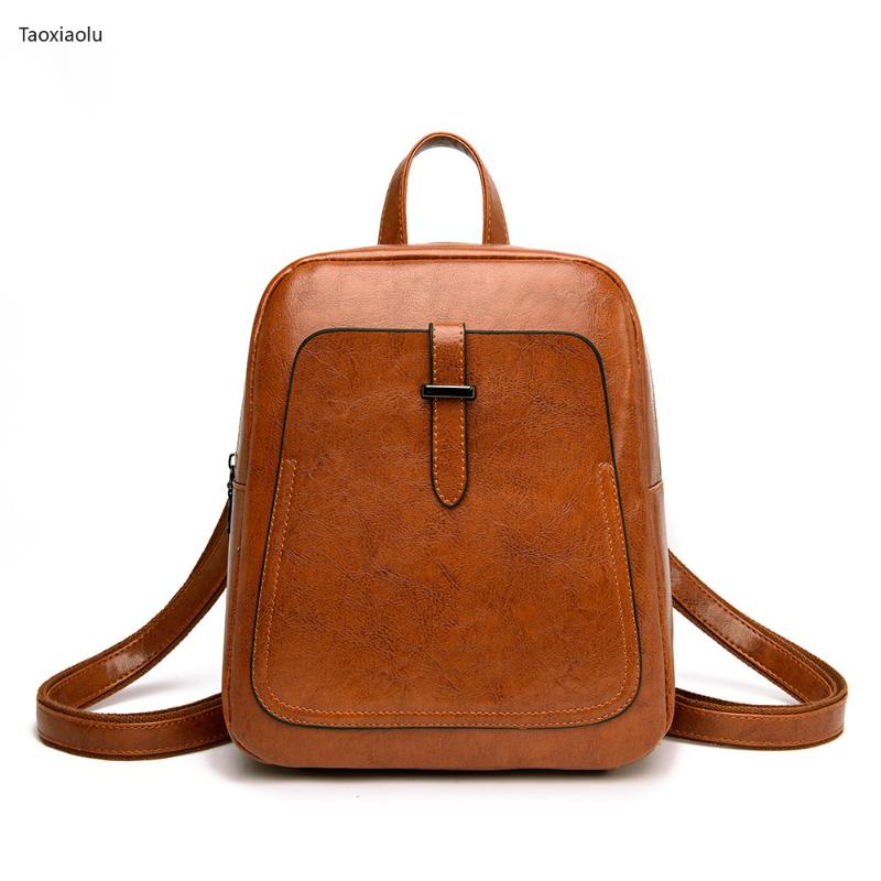 Brand Vintage Backpack Female High Quality Waterproof Leather Fashion Travel Bags Solid Color Adjustable Strap Backpack Women, Black
Brand Vintage Backpack Female High Quality Waterproof Leather Fashion Travel Bags Solid Color Adjustable Strap Backpack Women, Black