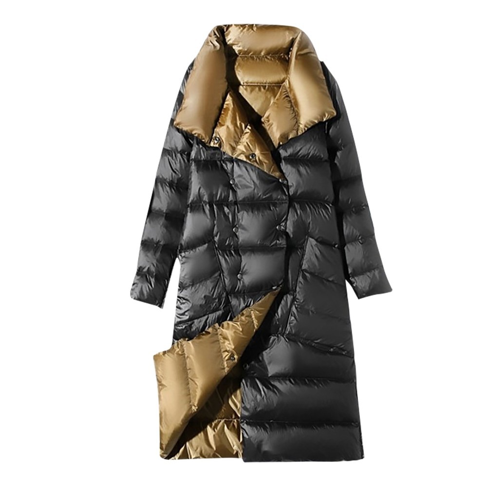 Down Cotton -Padded Mid-Length 2020 Winter New Korean -Style Thick Large over-the-Knee Quilted Women 's Jacket, Black
Down Cotton -Padded Mid-Length 2020 Winter New Korean -Style Thick Large over-the-Knee Quilted Women 's Jacket, Black