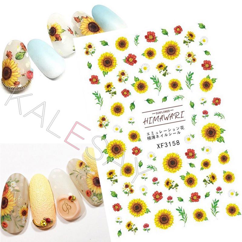 2020 Sunflower Nail Art Stickers Manicure Design Himawari 3D Nail Decals Adhesive Sticker Lotus Transfer Foil Wraps DIY Charms, Xf3008
2020 Sunflower Nail Art Stickers Manicure Design Himawari 3D Nail Decals Adhesive Sticker Lotus Transfer Foil Wraps DIY Charms, Xf3008