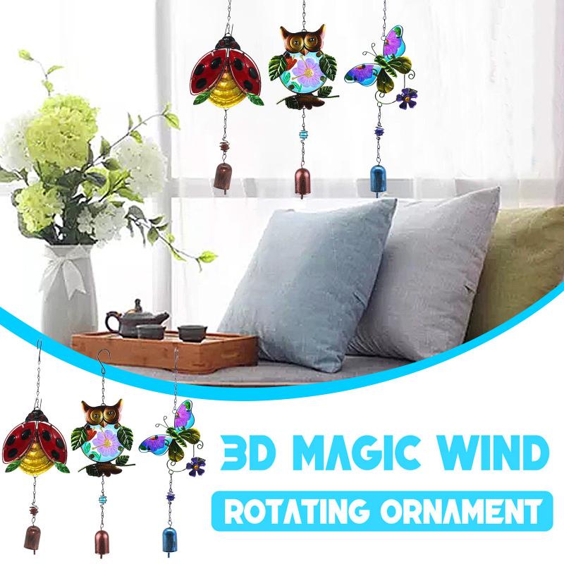 3D Three-dimensional Iron Crafts Wind Chimes Creative Metal Glass Hanging Pendants Ornaments Home Decoration Bells Gift
3D Three-dimensional Iron Crafts Wind Chimes Creative Metal Glass Hanging Pendants Ornaments Home Decoration Bells Gift