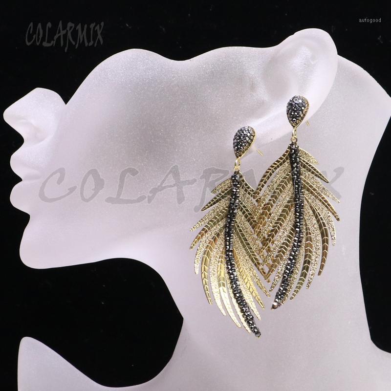 Dangle & Chandelier Wholesale 6Pairs Leaf Earrings Pave Rhinestone Mix Color Metal Leaves Trendy Jewelry For Women 91901
Dangle & Chandelier Wholesale 6Pairs Leaf Earrings Pave Rhinestone Mix Color Metal Leaves Trendy Jewelry For Women 91901