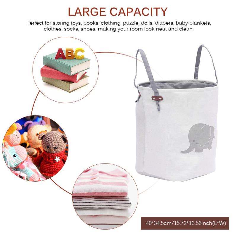 Folding Baby Dirty Clothes Laundry Basket For Toy Clothing Storage Bucket Laundry Organizer 34.5cmx40cm, As shown
Folding Baby Dirty Clothes Laundry Basket For Toy Clothing Storage Bucket Laundry Organizer 34.5cmx40cm, As shown
